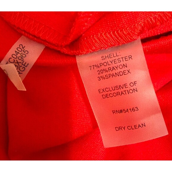Calvin Klein VTG Y2K Sheath Cocktail Dress 10 Sleeveless Red Gold Buckle Ruched